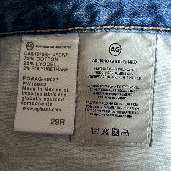 AG-ED Denim Adriano Goldscmied Crop Size 29R - Picture 4 of 12